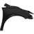 Driver Side Front Fender For 2015-2024 Nissan Murano