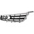 Grille For 2000-2001 Toyota Camry Chrome Shell With Black Insert