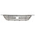Grille For 2000-2001 Toyota Camry Chrome Shell With Black Insert