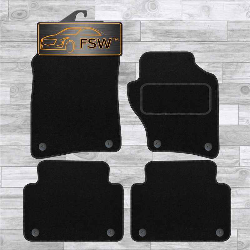 Audi Q7 2006-2015 Fully Tailored Classic Car Floor Mats 4Pc 8 Clips