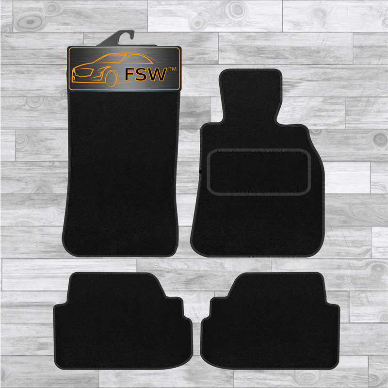 Bmw E82 1 Series Coupe 07-On Fully Tailored Classic Floor Mats 4 Pc 2 Clip