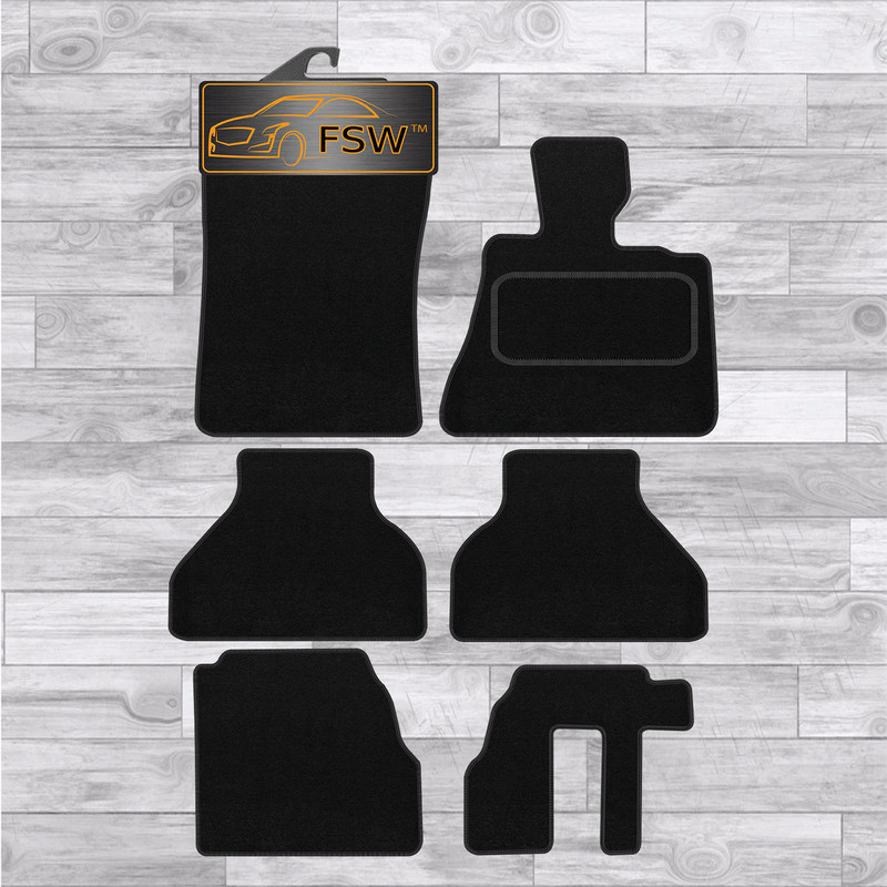 Bmw X5 2006-2013 7 Seat E70 Fully Tailored Classic Floor Mats 6 Pc 2 Clip