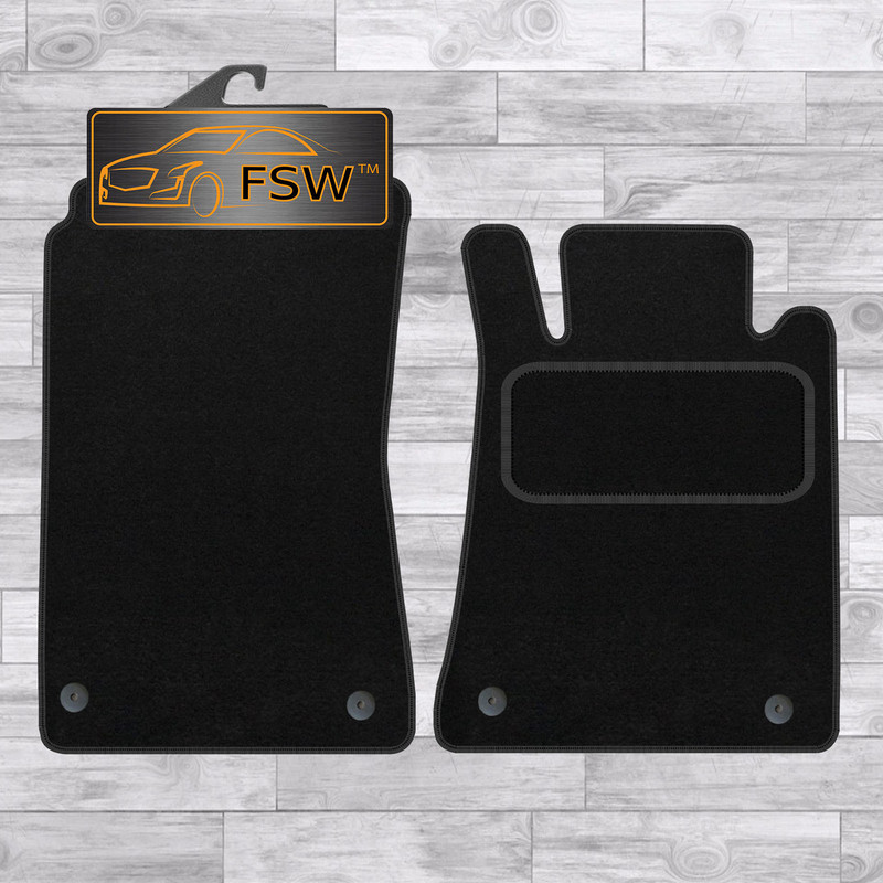 Mercedes Slk 2005 -2011 2 Pce Fully Tailored Classic Car Floor Mats Black