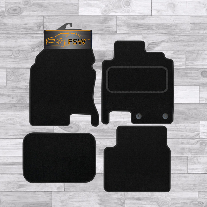 Qashqai + 2 2007-2010 Fully Tailored Classic Car Floor Mats Black