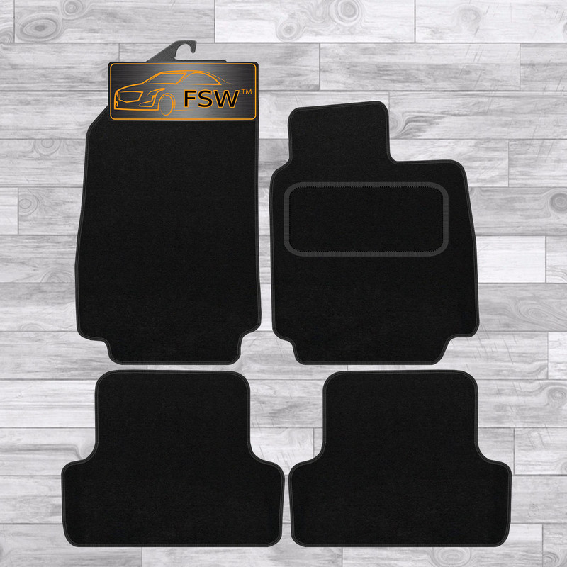 Renault Clio 2006-2009 Fully Tailored Classic Car Floor Mats Black Renault Clio 2006-2009 Fully Tailored Classic Car Floor Mats Black