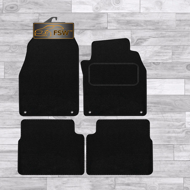 Saab 9-3 1998-2002 Fully Tailored Classic Car Floor Mats Black