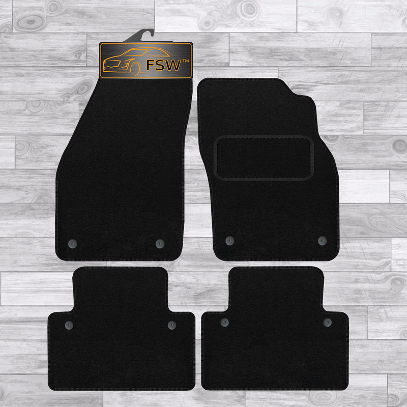 Volvo V50 With Clips Fully Tailored Classic Car Floor Mats Black Volvo V50 With Clips Fully Tailored Classic Car Floor Mats Black