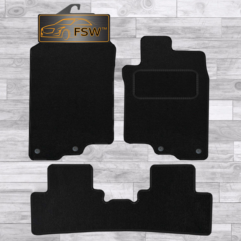 Honda Insight 2010-On Fully Tailored Classic Car Floor Mats Black