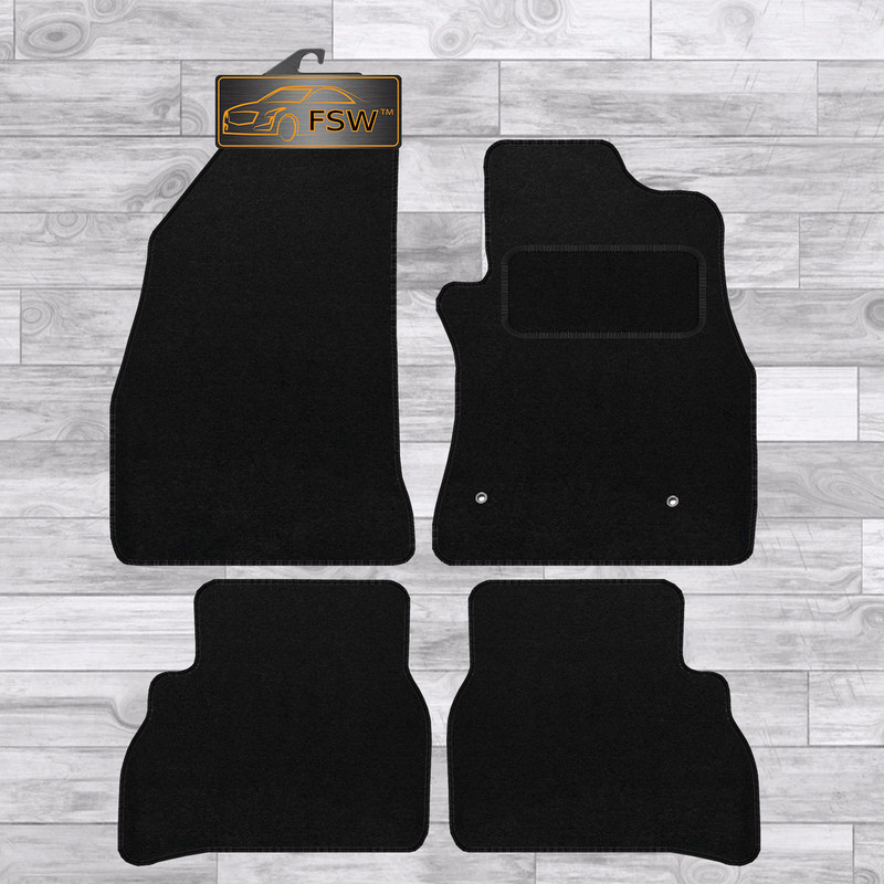 Fiat Doblo Estate 2010-On Fully Tailored Classic Car Floor Mats Black