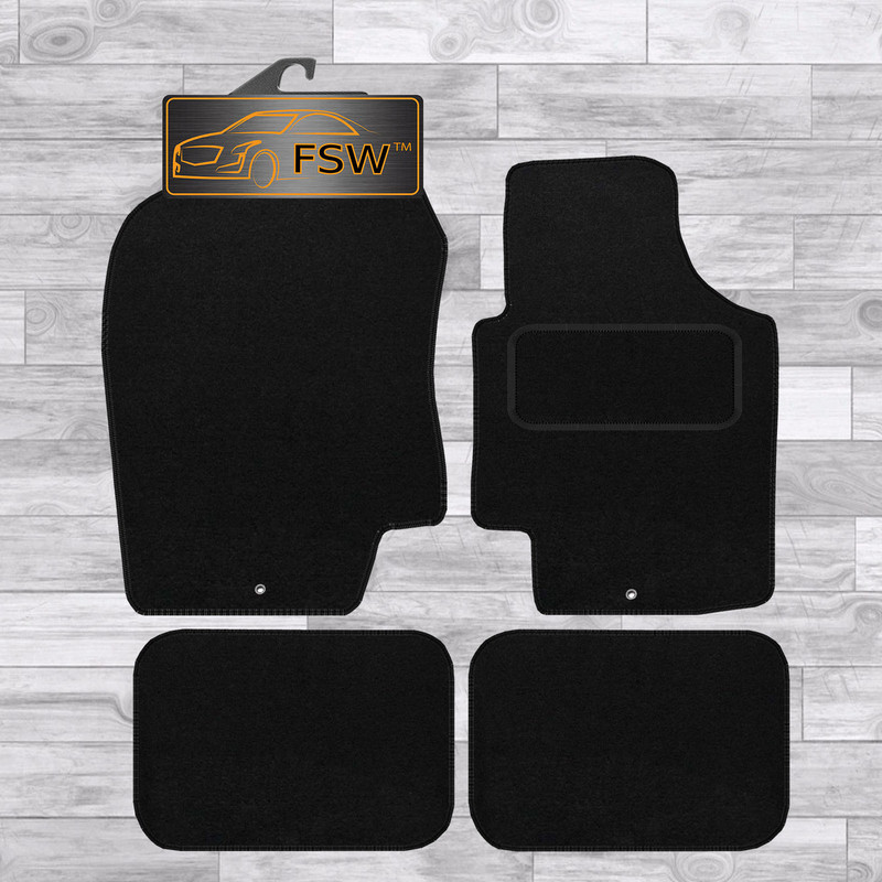 Hyundai I-20 1 Clip 2010-2014 Fully Tailored Classic Car Floor Mats Black