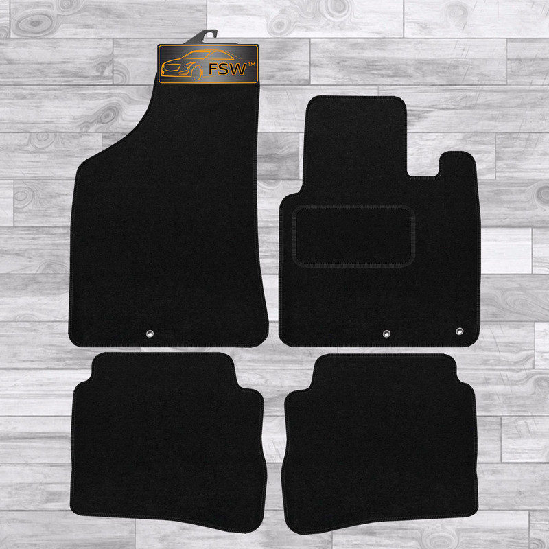 Hyundai Santa Fe 2009-2012 Fully Tailored Classic Car Floor Mats Black