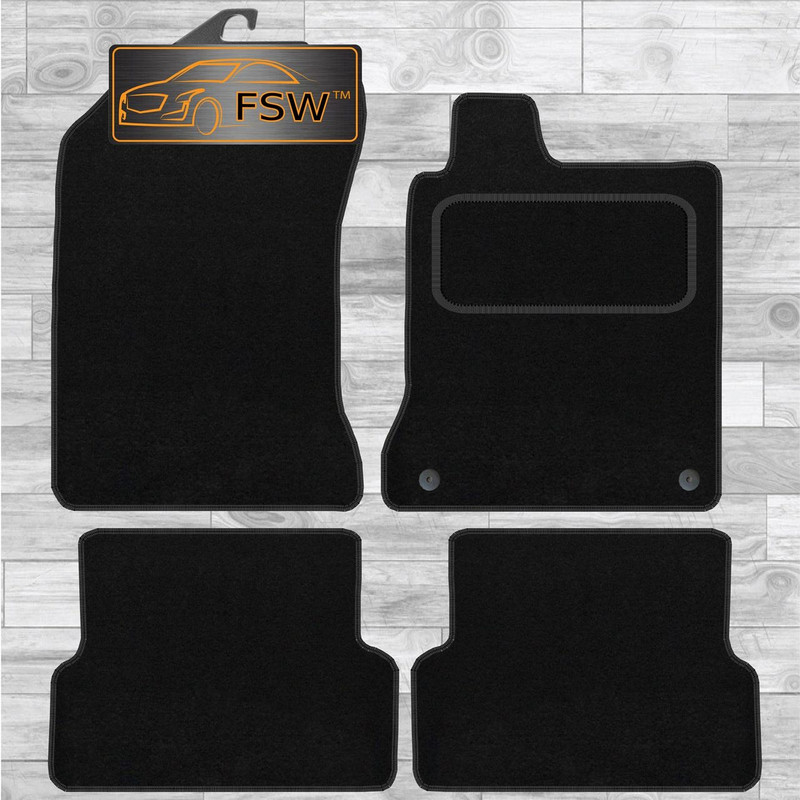 Renault Laguna 2008-On Coupe Fully Tailored Classic Car Floor Mats Black Renault Laguna 2008-On Coupe Fully Tailored Classic Car Floor Mats Black