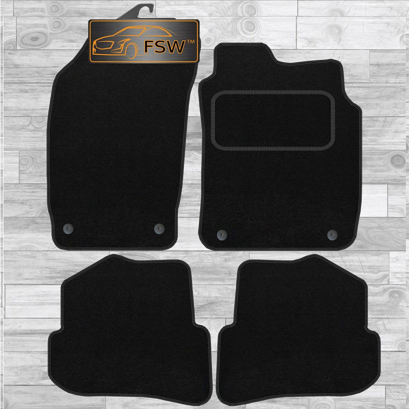 Audi A1 2010-On Fully Tailored Classic Car Floor Mats Black Audi A1 2010-On Fully Tailored Classic Car Floor Mats Black