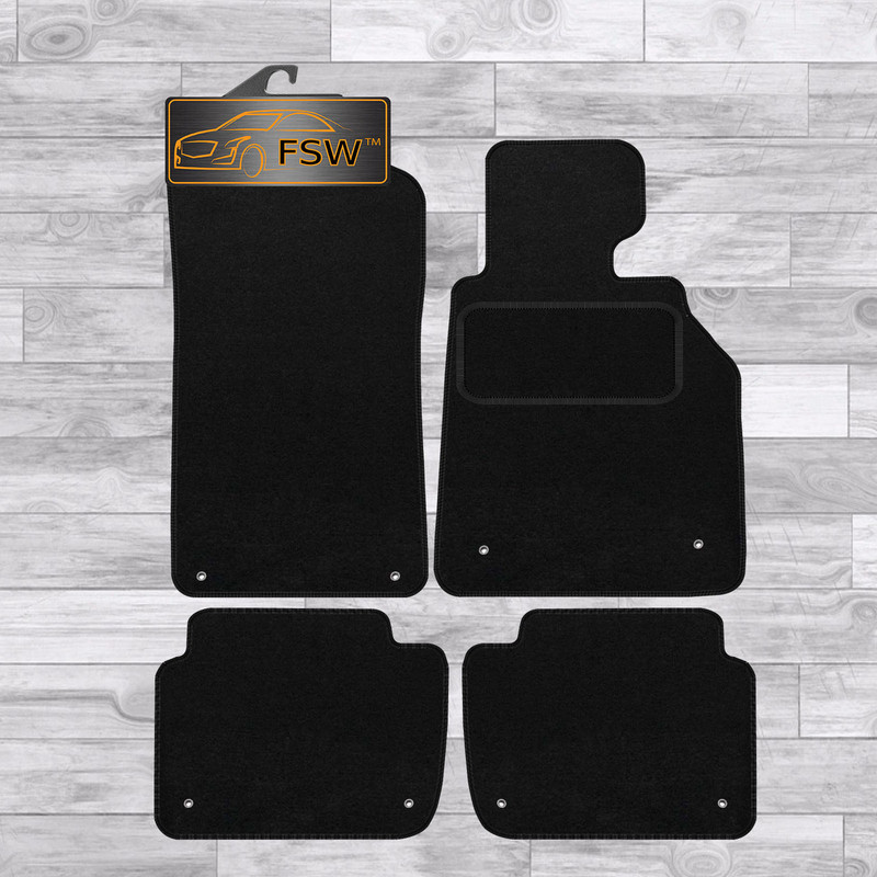 Bmw E46 3 Series Saloon 4 Dr 98-05 Fully Tailored Classic Car Floor Mats Black