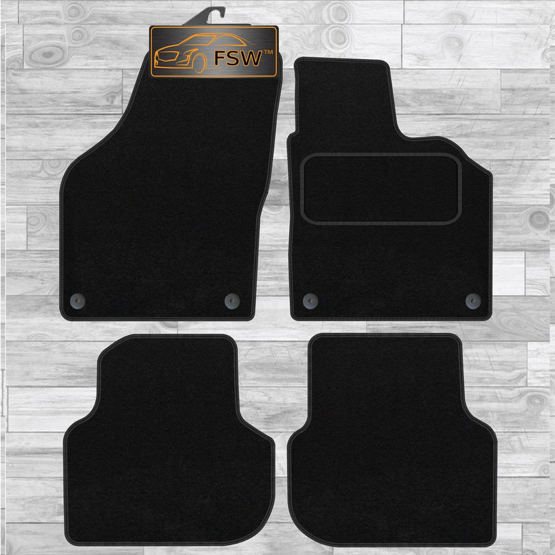 Vw Jetta 2011-On Fully Tailored Classic Car Floor Mats Black