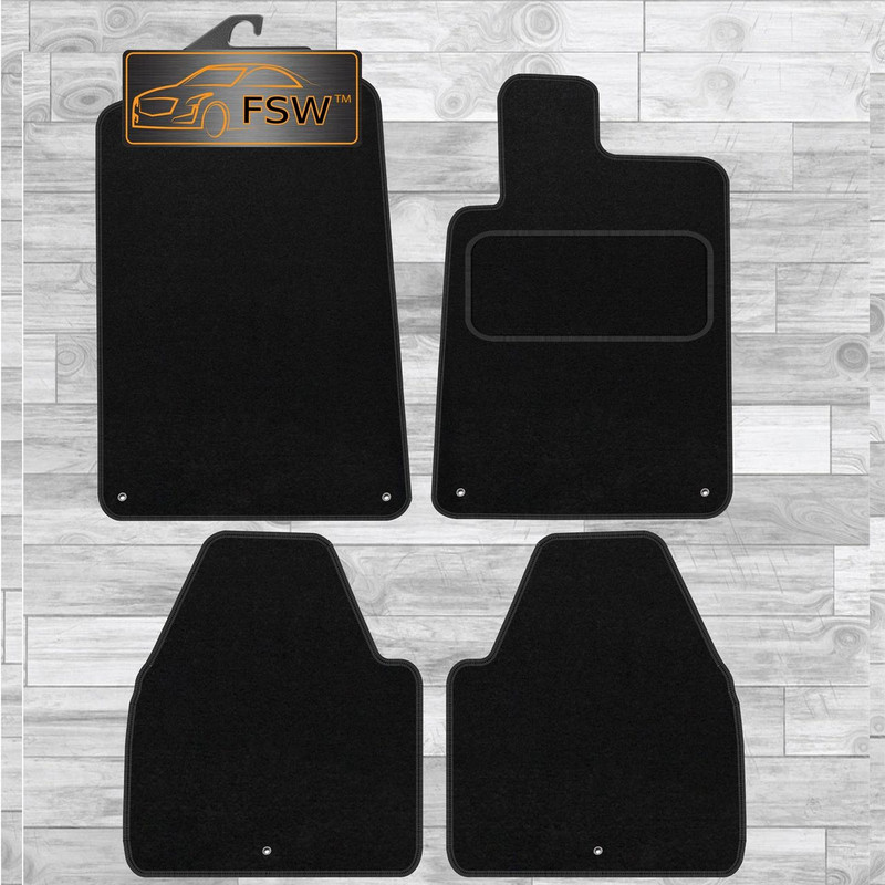 Peugeot 607 Fully Tailored Classic Car Floor Mats Black Peugeot 607 Fully Tailored Classic Car Floor Mats Black