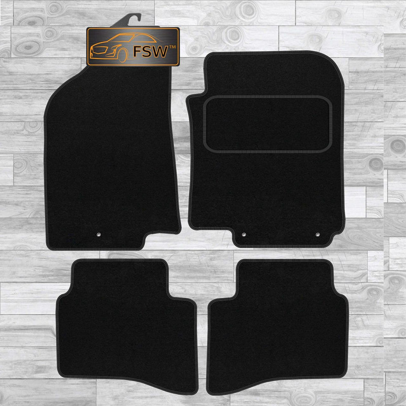 Kia Rio 2011-2017 Fully Tailored Classic Car Floor Mats Black