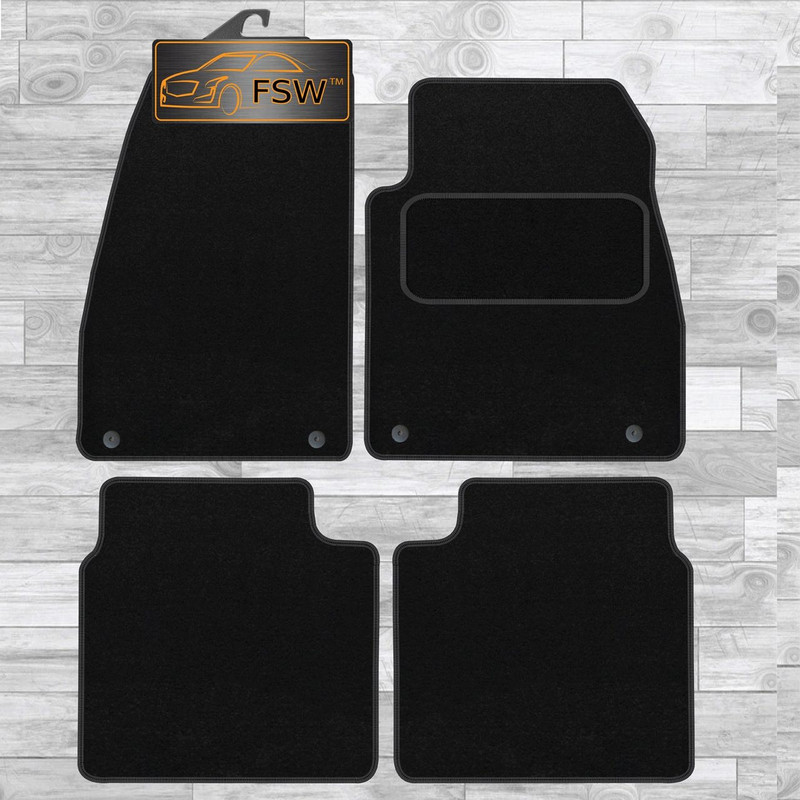 Saab 9-5 2010-On Fully Tailored Classic Car Floor Mats Black