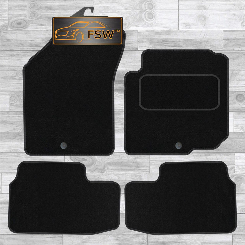 Vauxhall Agila 2011-On Fully Tailored Classic Car Floor Mats Black Vauxhall Agila 2011-On Fully Tailored Classic Car Floor Mats Black
