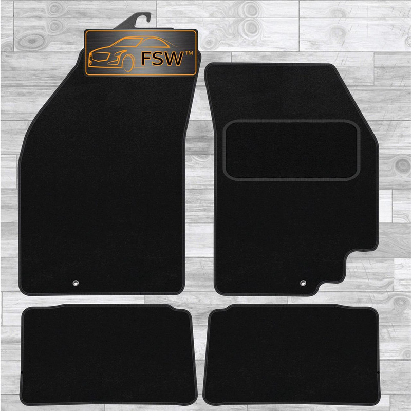 Pixo 2009-2013 Fully Tailored Classic Car Floor Mats Black
