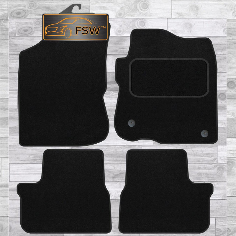 Peugeot 208 2012-On Fully Tailored Classic Car Floor Mats Black