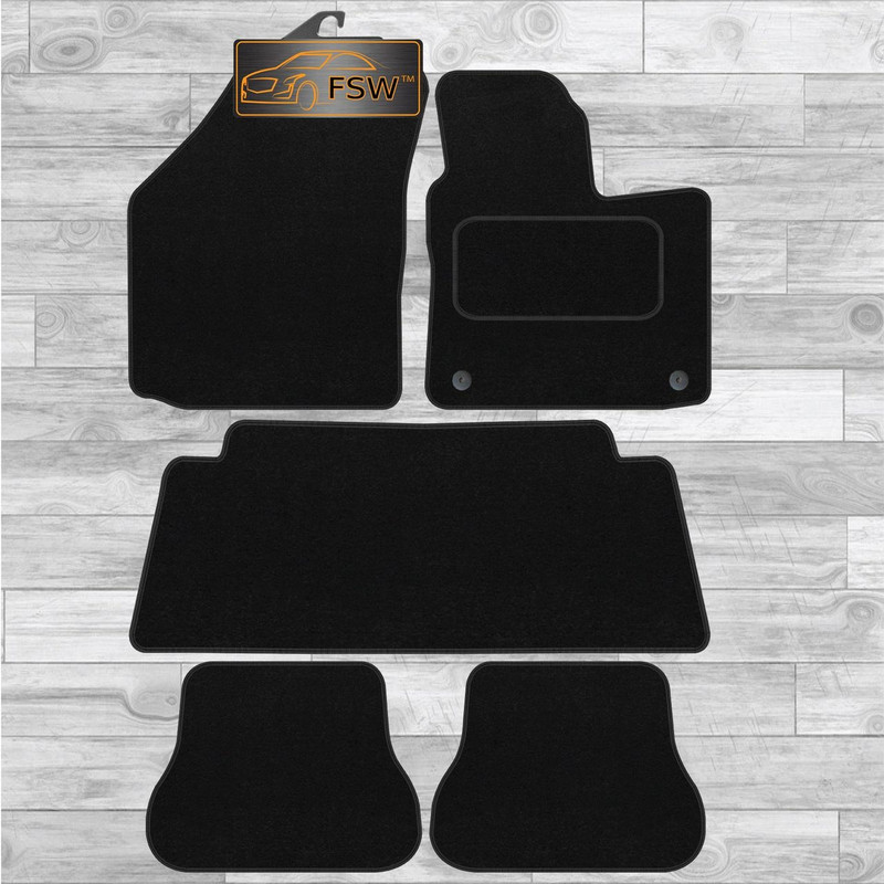 Vw Caddy Maxi Life 2008-On Fully Tailored Classic Car Floor Mats Black