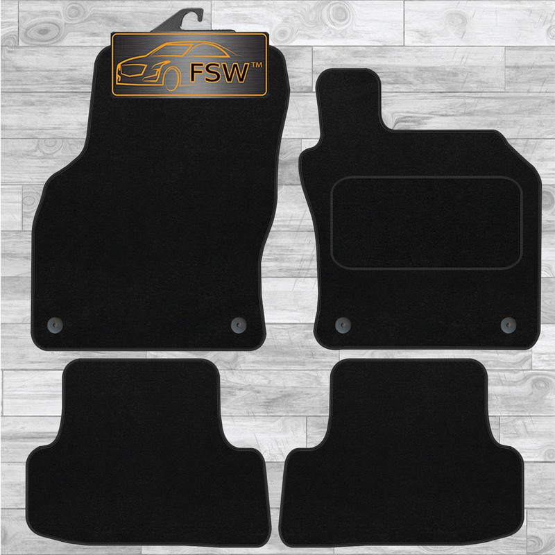 Audi A3 2012-On Fully Tailored Classic Floor Mats 4Pc 4 Clips Audi A3 2012-On Fully Tailored Classic Floor Mats 4Pc 4 Clips