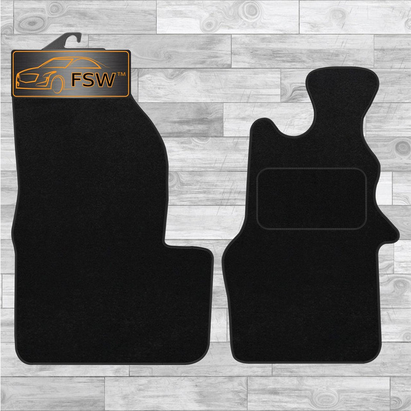 Renault Master 2003-2010 2 Piece Set Fully Tailored Classic Car Floor Mats Black