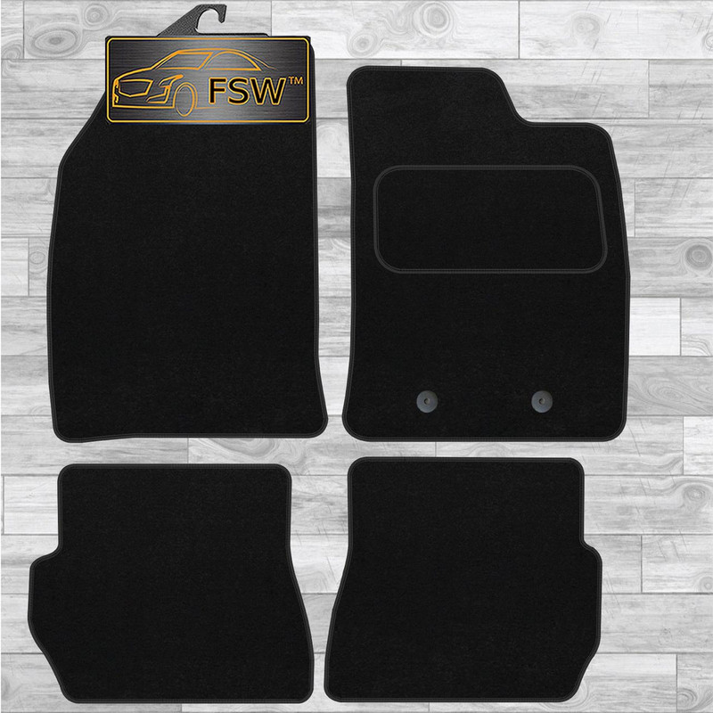 Ford Fusion 2002-2012 Oem Holes Fully Tailored Classic Car Floor Mats Black