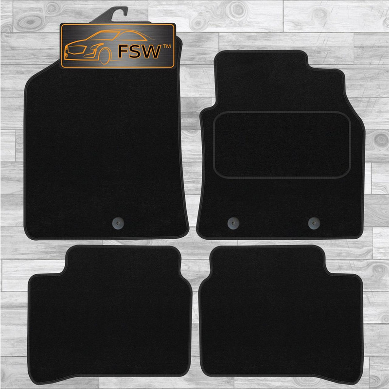 Hyundai  I-10 2014 On Fully Tailored Classic Car Floor Mats Black