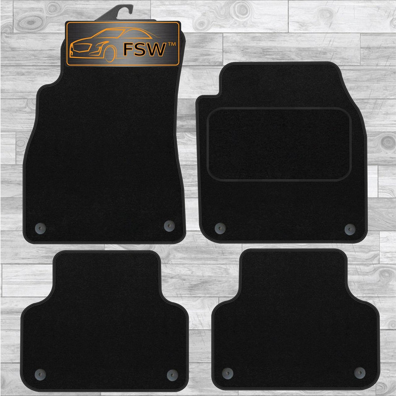 Audi Q7 2016-On Fully Tailored Classic Car Floor Mats 4Pc 8 Clips Audi Q7 2016-On Fully Tailored Classic Car Floor Mats 4Pc 8 Clips