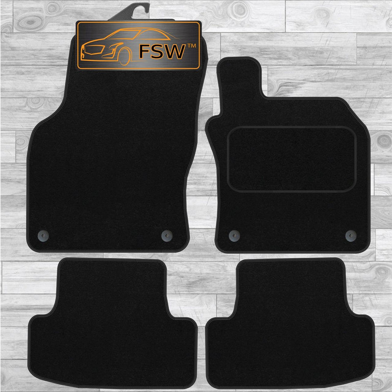 Audi Q2 2016-On Fully Tailored Classic Car Floor Mats 4Pc 4 Clips Audi Q2 2016-On Fully Tailored Classic Car Floor Mats 4Pc 4 Clips