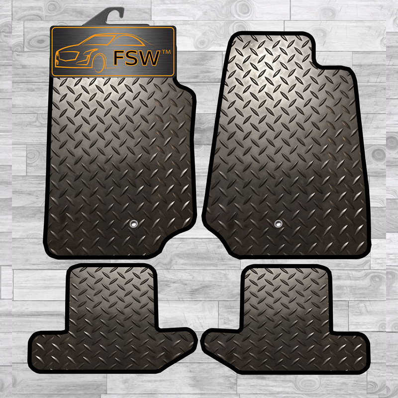 Chrysler Jeep Wrangler 2 Dr 07-On Tailored 3MM Rubber Heavy Duty Car Floor Mats Chrysler Jeep Wrangler 2 Dr 07-On Tailored 3MM Rubber Heavy Duty Car Floor Mats