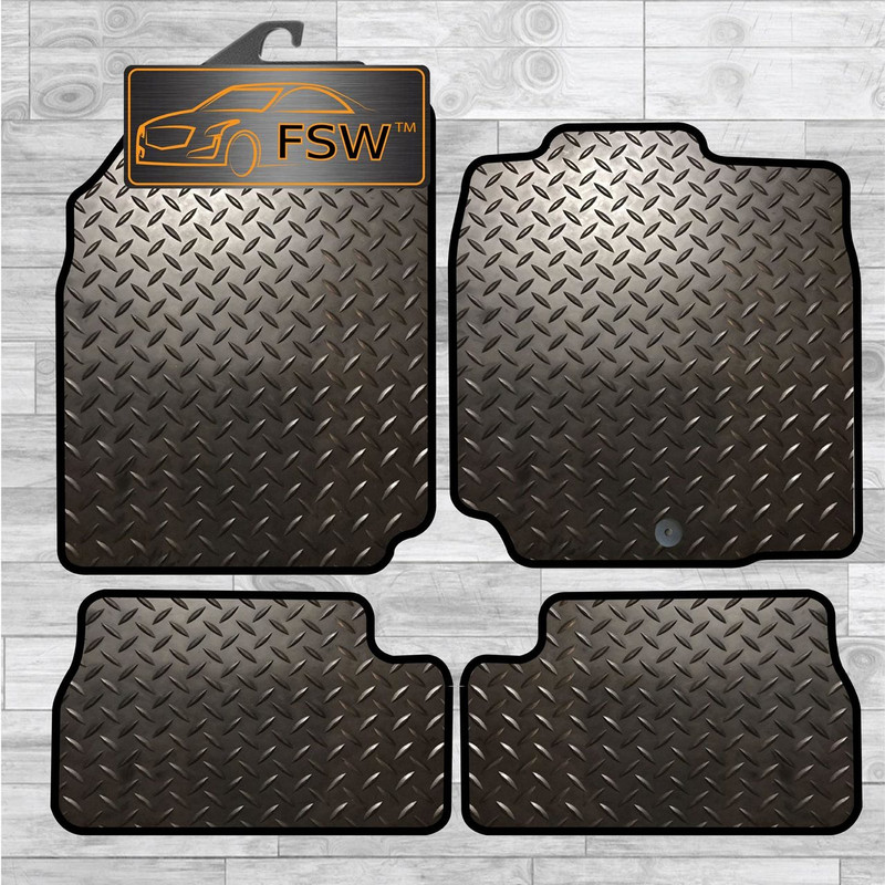 Micra 2008-2010 Clips Fully Tailored 3MM Rubber Heavy Duty Car Floor Mats Micra 2008-2010 Clips Fully Tailored 3MM Rubber Heavy Duty Car Floor Mats