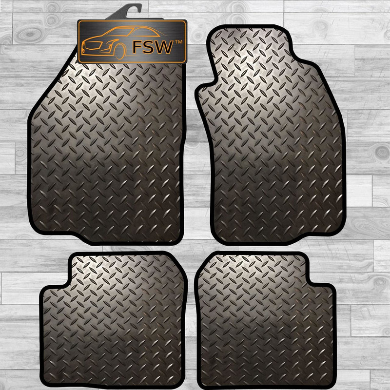Mitsubishi Evo-4 Oem Fully Tailored 3Mm Rubber Heavy Duty Car Floor Mats