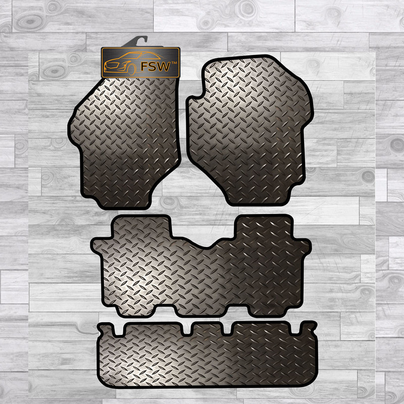 Hyundai Trajet 2000-On 4 Pce Fully Tailored 3Mm Rubber Heavy Duty Car Floor Mats