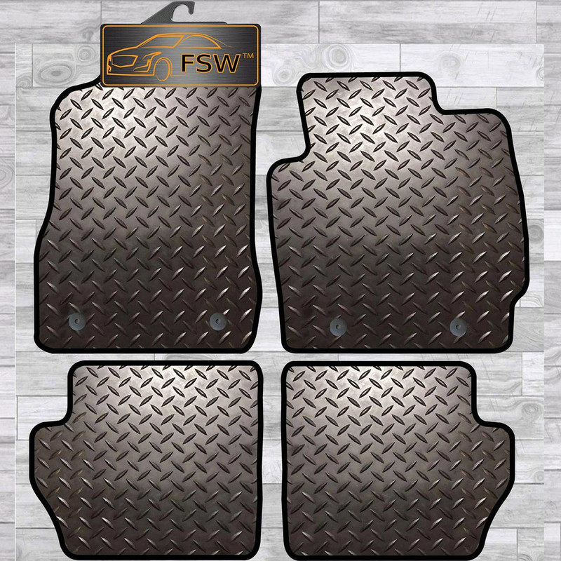 Mazda 2 2007-2015 On With Clips Tailored 3Mm Rubber Heavy Duty Car Floor Mats Mazda 2 2007-2015 On With Clips Tailored 3Mm Rubber Heavy Duty Car Floor Mats