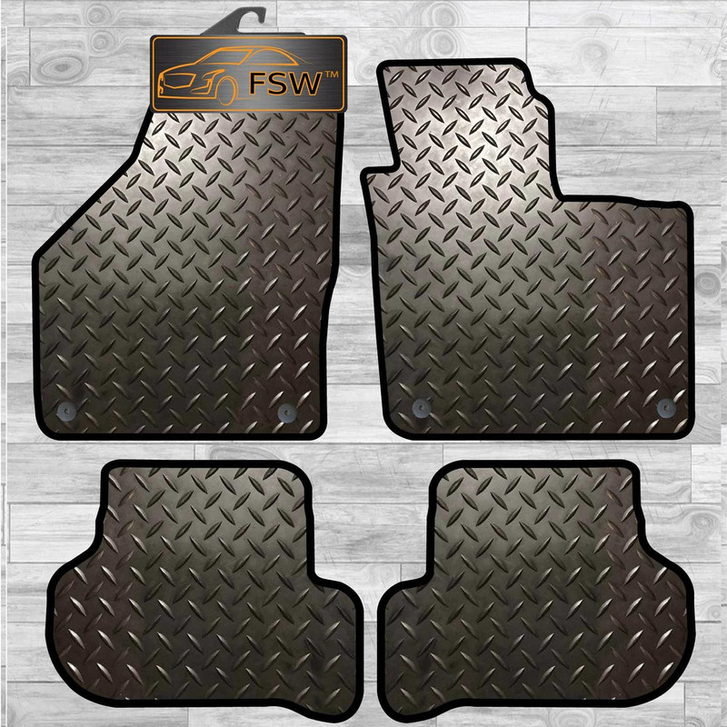 Vw Golf 6 Plus 2010-On Fully Tailored 3Mm Rubber Heavy Duty Car Floor Mats Vw Golf 6 Plus 2010-On Fully Tailored 3Mm Rubber Heavy Duty Car Floor Mats