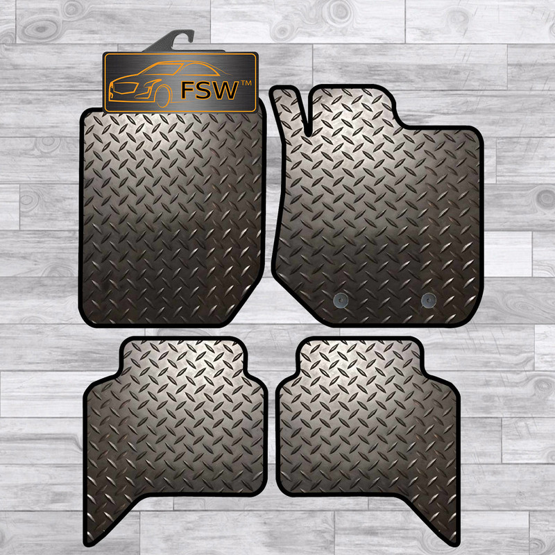 Ford Ranger 2012-On Wildtrax Fully Tailored 3Mm Rubber Heavy Duty Car Floor Mats