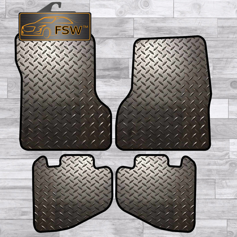 Chrysler Jeep Wrangler 1997-2007 Tailored 3Mm Rubber Heavy Duty Car Floor Mats
