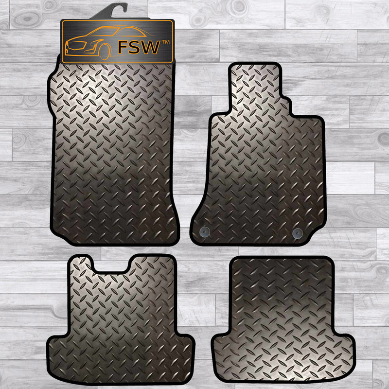 Mercedes C Class Coupe 2011-On Manual Tailored 3Mm Rubber Heavy Duty Floor Mats