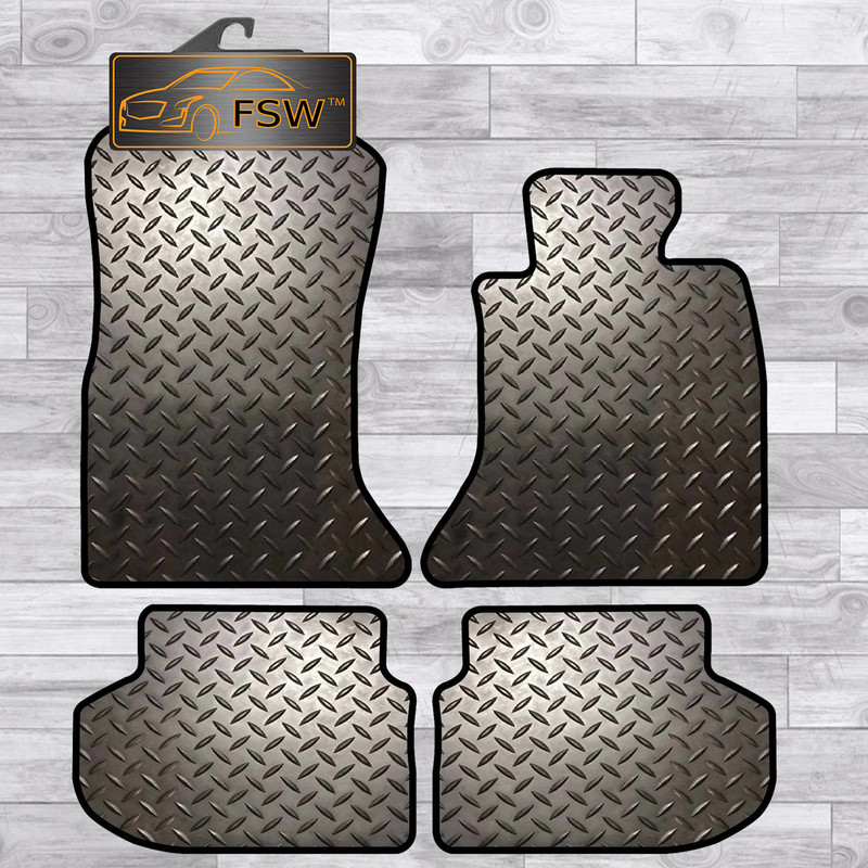 Bmw 5 Series F10-F11 2013-2017 Fully Tailored 3Mm Rubber Heavy Duty Floor Mats