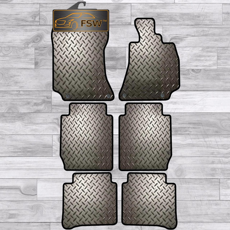 Mercedes E Class 13-16 Limo 3 Row Seats Tailored 3Mm Rubber Heavy Duty Floor Mat