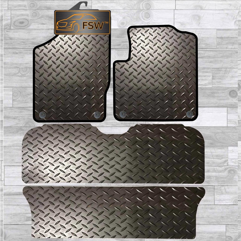 Ford Galaxy 2000-2006 With Fixings Tailored 3Mm Rubber Heavy Duty Car Floor Mats