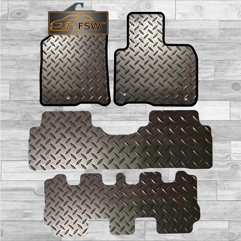 Kia Sorento 2015-On 7 Seater Fully Tailored 3Mm Rubber Heavy Duty Car Floor Mats