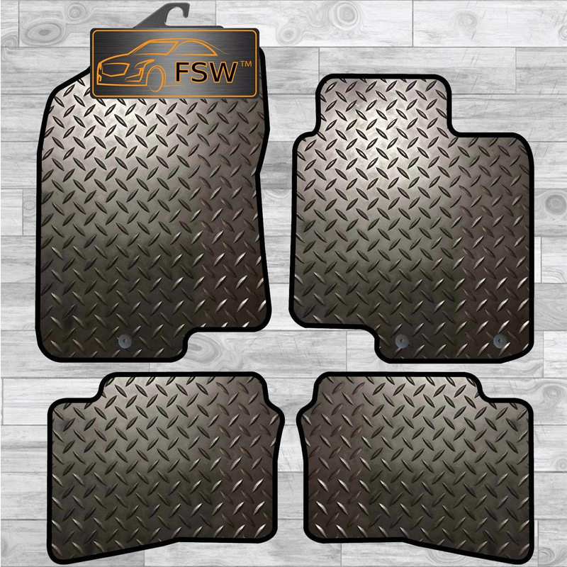Hyundai I-20 15-On Hook Fixings Fully Tailored 3MM Rubber Heavy Duty Floor Mats
