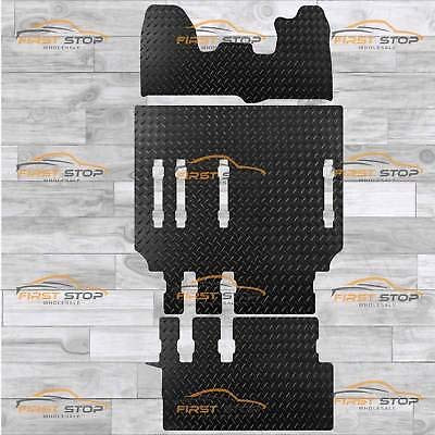 Ford Tourneo Custom Swb 13-15 Full Set Tailored 3Mm Rubber Heavy Duty Floor Mats