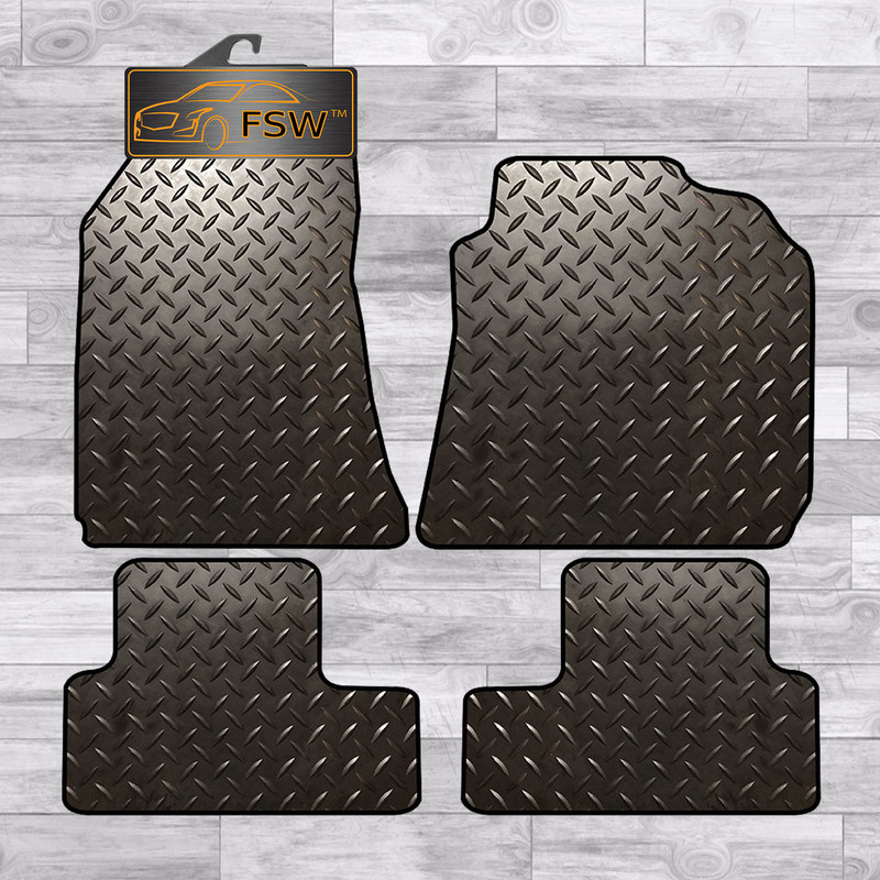 Alfa Romeo 159 Fully Tailored 3MM Rubber Heavy Duty Car Mats Black
