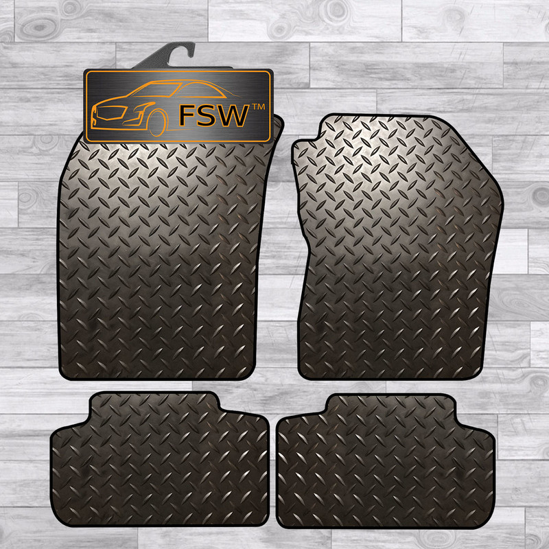 Alfa Romeo Gt 2004 On Fully Tailored 3MM Rubber Heavy Duty Car Floor Mats Black