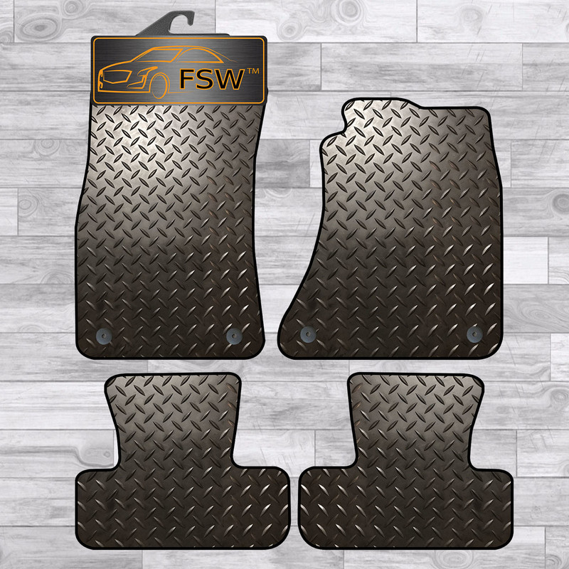 Audi Q5 2008 On Fully Tailored 3MM Rubber Heavy Duty Car Floor Mats Black